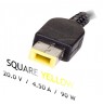 Power supply Akyga AK-ND-42 for notebooks (20 V, 4,5 A, 90 W, Slim Tip, Square yellow )
