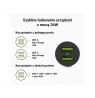 Green Cell GC CADM-GC-36AA - USB-charger 36 W 2x USB-A schwarz Flashlight, GPS, Headphones, Mobile phone, Navigator, Other, Port