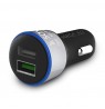 Charger car for smartphone SAVIO Quick Charge 3.0 SA-06/B (2400 mA, 3000 mA, USB)