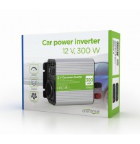 EnerGenie EG-PWC300-01 power adapter/inverter Auto 300W Aluminium,Black
