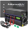 Qoltec 51925 Monolith voltage converter 1200 MS Wave |12V to 230V | 600/1200W | USB