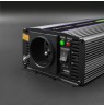 Qoltec 51925 Monolith voltage converter 1200 MS Wave |12V to 230V | 600/1200W | USB