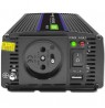 Qoltec 51925 Monolith voltage converter 1200 MS Wave |12V to 230V | 600/1200W | USB