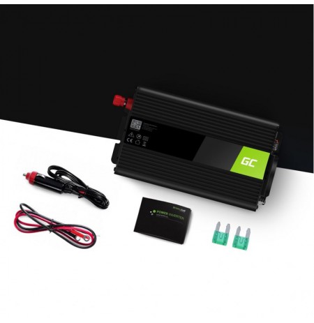 Green Cell INV02DE power adapter/inverter Auto 300 W Black