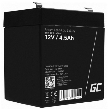 Green Cell AGM44 UPS battery Sealed Lead Acid (VRLA) 12 V 4.5 Ah