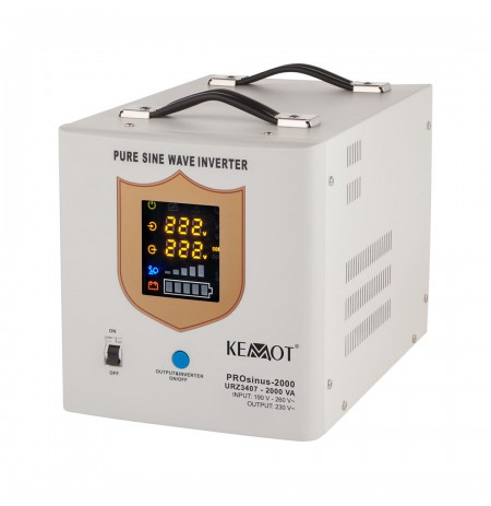 Uninterruptible power supply KEMOT PROsinus-2000 converter with pure sine wave and charging function 12V 230V 2000VA/1200W
