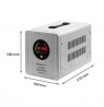 Qoltec 50718 Uninterruptible power supply Pure Sine Wave UPS | 800VA | 560W | constant phase | Grey