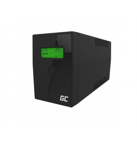 Green Cell UPS01LCD uninterruptible power supply (UPS) Line-Interactive 600 VA 360 W 2 AC outlet(s)