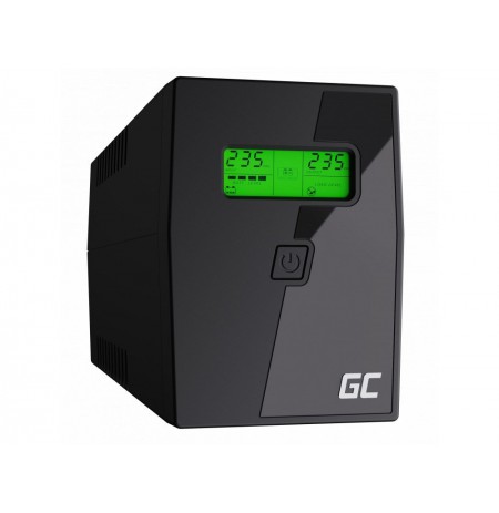 Green Cell UPS02 uninterruptible power supply (UPS) Line-Interactive 800 VA 480 W 2 AC outlet(s)