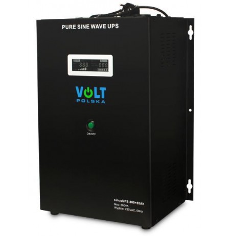 Inverter VOLT POLSKA SinusUPS-800 55Ah 12V 500/800W
