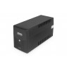 DIGITUS Line-Interactive UPS 1500VA/900W 12V/9Ah X2 battery 4x CEE 7/7 AVR USB RS232 RJ-11/45 LCD display
