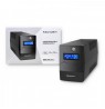 Qoltec 53977 Uninterruptible Power Supply | Monolith | 450VA | 240W | LCD | USB | RJ45