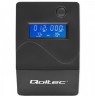 Qoltec 53977 Uninterruptible Power Supply | Monolith | 450VA | 240W | LCD | USB | RJ45