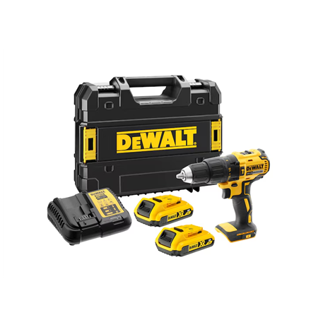 18V XR Brushless Hammer Drill Driver - 2 X 2Ah Batteries | DCD778D2T-QW | 340 W