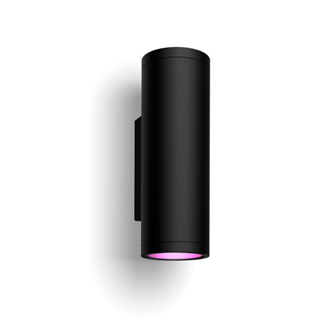 Philips Hue WCA Appear Outdoor Wall Lantern, Black | 8 W | 2000-6500 Hue White Colour Ambiance