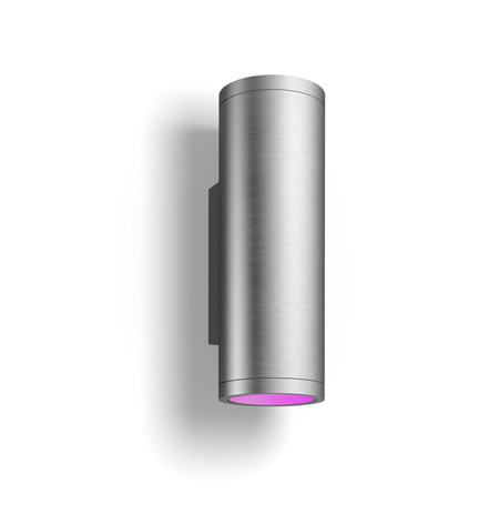 Philips Hue WCA Appear Outdoor Wall Lantern, Inox | 8 W | 2000-6500 Hue White Colour Ambiance