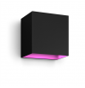 Philips Hue WCA Resonate Outdoor Downward Wall Lantern, Black | 8 W | 2000-6500 Hue White Colour Ambiance