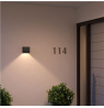 Philips Hue WCA Resonate Outdoor Downward Wall Lantern, Black | 8 W | 2000-6500 Hue White Colour Ambiance