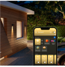 Philips Hue WCA Resonate Outdoor Downward Wall Lantern, Black | 8 W | 2000-6500 Hue White Colour Ambiance