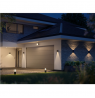 Philips Hue WCA Resonate Outdoor Downward Wall Lantern, Black | 8 W | 2000-6500 Hue White Colour Ambiance