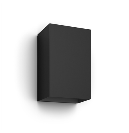 Philips Hue WCA Resonate Outdoor Wall Lantern, Black | 8 W | 2000-6500 Hue White Colour Ambiance