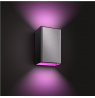 Philips Hue WCA Resonate Outdoor Wall Lantern, Inox | 8 W | 2000-6500 Hue White Colour Ambiance