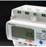 Qoltec 50883 Three phase electronic energy consumption meter for DIN rail | Wi-Fi | TUYA | 400V | LCD