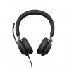Jabra Evolve2 40 SE UC Stereo Laidinės ausinės, USB-C, Juoda