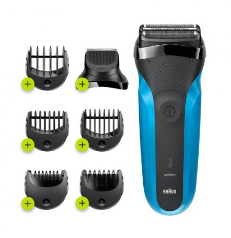 Braun Series 3 Shave&Style 310BT Barzdaskutė, Juoda/Mėlyna