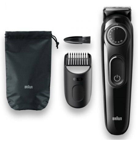Braun BeardTrimmer3 BT3300 Plaukų kirpimo mašinėlė, Juoda
