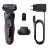 Braun Series 5 51-R1200s Barzdaskutė, Juoda/Raudona