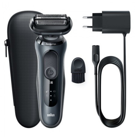 Braun Series 6 61-N1000s Barzdaskutė, Juoda/Pilka