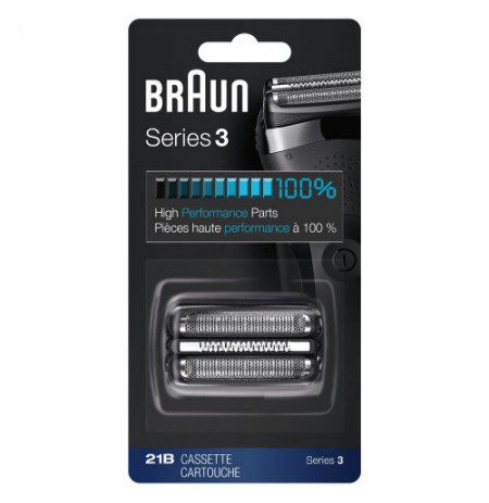 Braun Series 3 21B Atsarginė barzdaskutės galvutė, Juoda