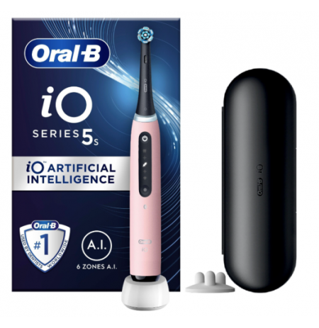 Oral-B iO Series 5s Elektrinis dantų šepetėlis, Blush Pink