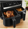 TEFAL Dual Easy Fry Essential Airfryer | EY901N | Power 2700 W | Capacity 8.3 L | Black