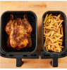 TEFAL Dual Easy Fry Essential Airfryer | EY901N | Power 2700 W | Capacity 8.3 L | Black