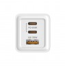 SAVIO LA-07 GaN 65W mains charger, USB, QC4.0+, PD 3.0, White