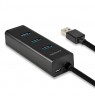 AXAGON HUE-S2BP USB-A hub, 4x USB 3.0, external power supply - 1.2 m, power adapter