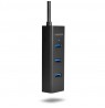 AXAGON HUE-S2BP USB-A hub, 4x USB 3.0, external power supply - 1.2 m, power adapter