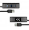 AXAGON HUE-S2BP USB-A hub, 4x USB 3.0, external power supply - 1.2 m, power adapter