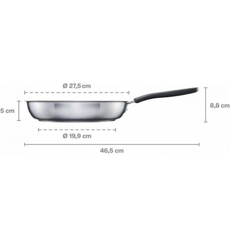 FS. 26cm FRYING PAN WITH FUNCTIONAL FORM CERAMIC COATING
