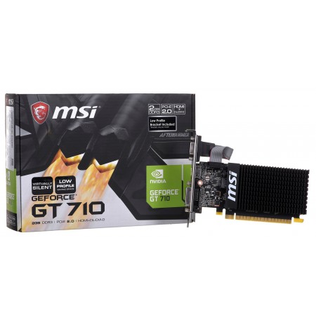 MSI GF GT 710 2048MB DDR3/64b V/H/D PCI-E LP