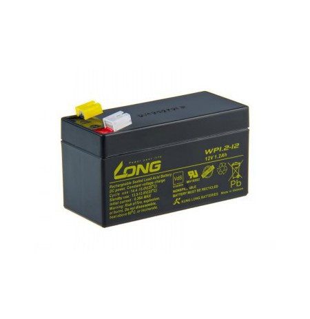 LONG 12V 1,2AH LEAD-ACID BATTERY F1 (WP1,2-12)