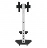 Techly Floor Stand with Shelf Trolley TV LCD/LED/Plasma 37-70" Silver
