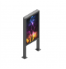 EDBAK | Floor stand | POK101 | 55 " | Maximum weight (capacity) 80 kg | Black