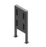EDBAK | Floor stand | POK101 | 55 " | Maximum weight (capacity) 80 kg | Black