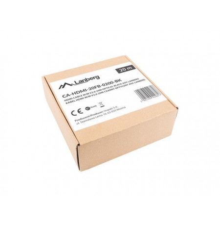 Lanberg CA-HDMI-20FB-0200-BK optical cable HDMI M/M 20m v2.0 4K AOC