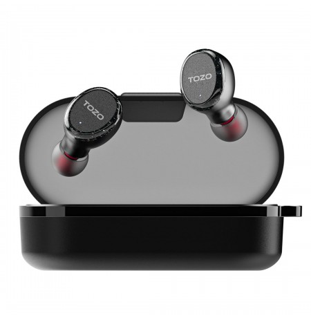 TOZO T10S True Wireless Stereo (TWS) In-Ear USB Type-C Bluetooth Headset Black