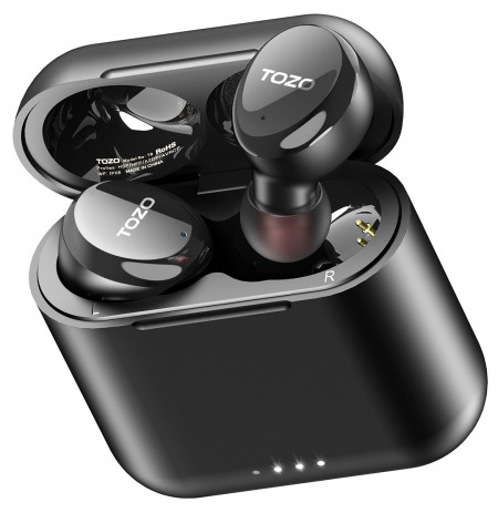 TOZO T6S Headset True Wireless Stereo (TWS) In-ear USB Type-C Bluetooth Black