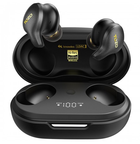 TOZO Golden X1 True Wireless Stereo (TWS) In-Ear USB Type-C Bluetooth Headset Black